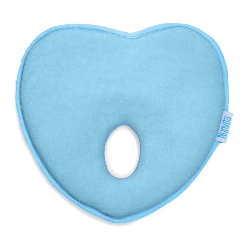 Подушка для новорожденного Nuovita Neonutti Cuore Memoria Blu/Голубой  